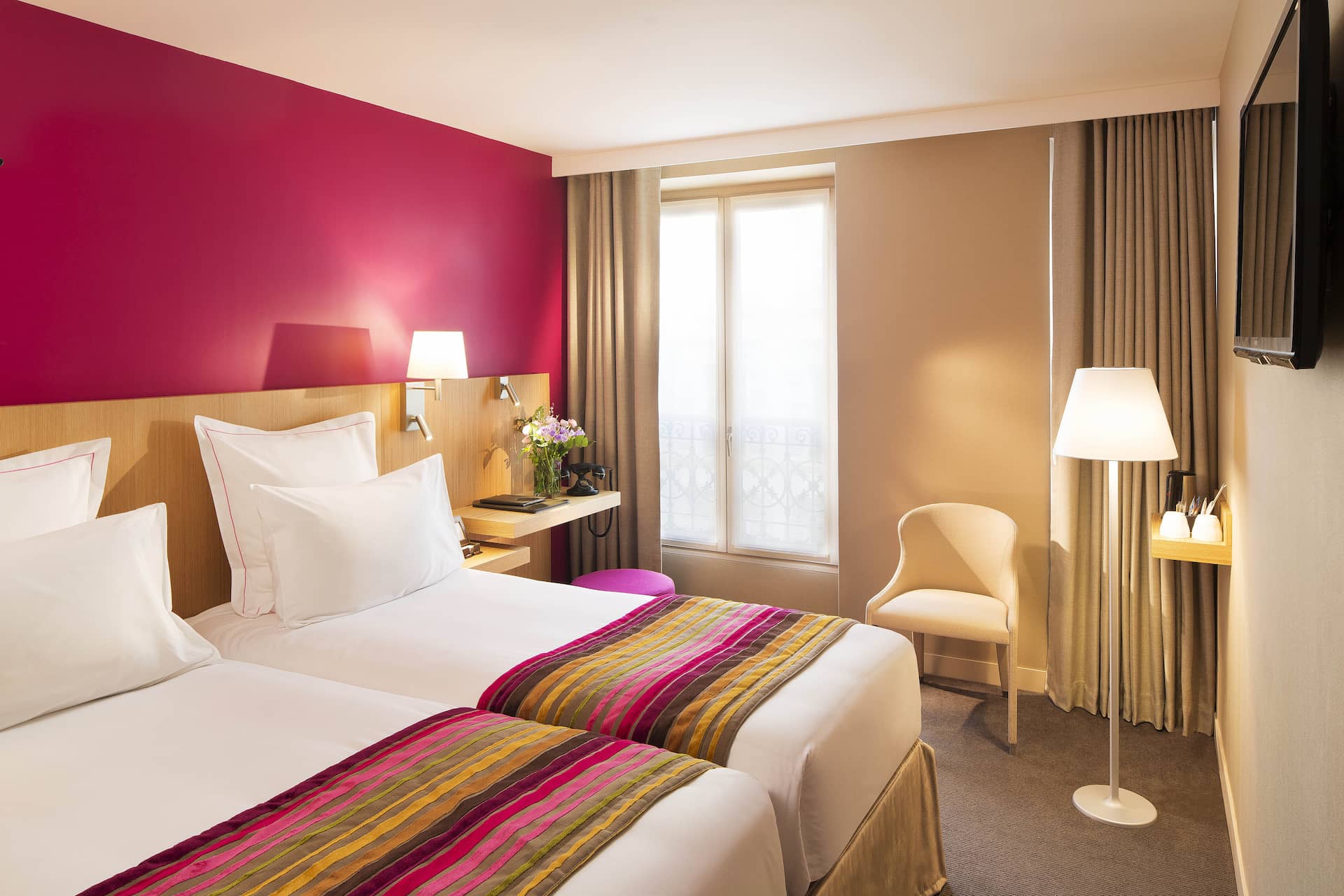 Chambre Twin - Hôtel Cordélia Paris